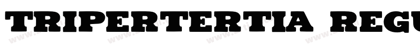 Tripertertia Regular字体转换
